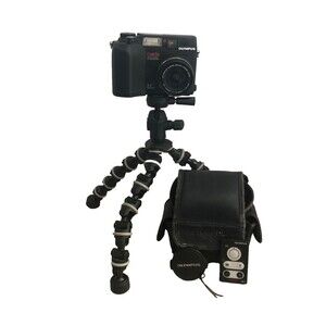 Olympus Camedia C-3040 Zoom Digital Camera 3.3 MP With Stand Case Remote Tested